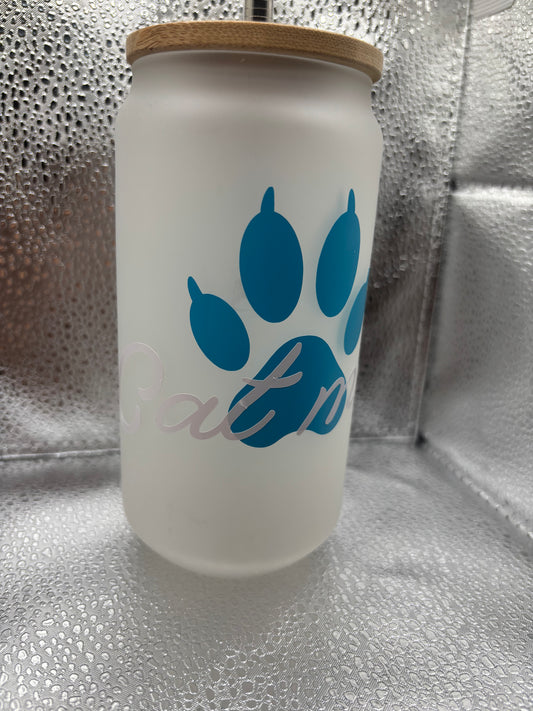 "Cat Mom" 18oz Tumbler
